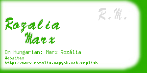 rozalia marx business card