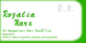 rozalia marx business card